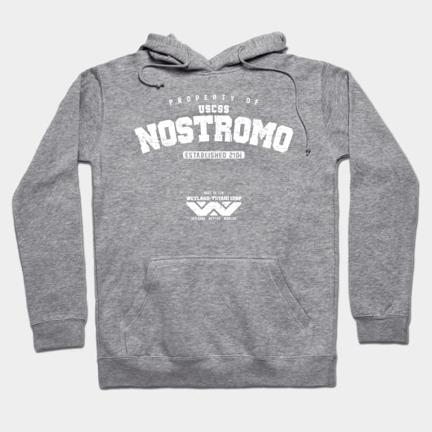 Property of USCSS Nostromo (worn look) Hoodie by MoviTees.com